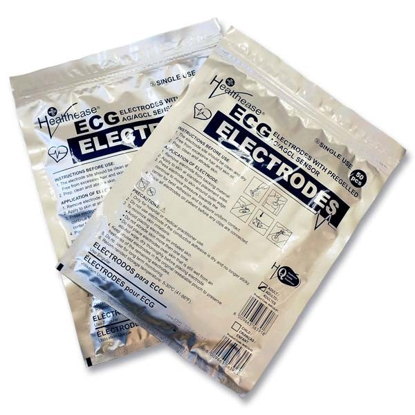 Healthease ECG Electrodes Pre-Gelled Pack of 50