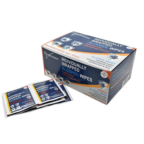 Individually packaged alcohol clearance wipes