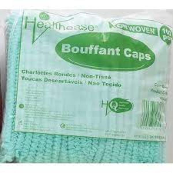 Healthease Mop Cap (Bouffant) Pack of 100 green