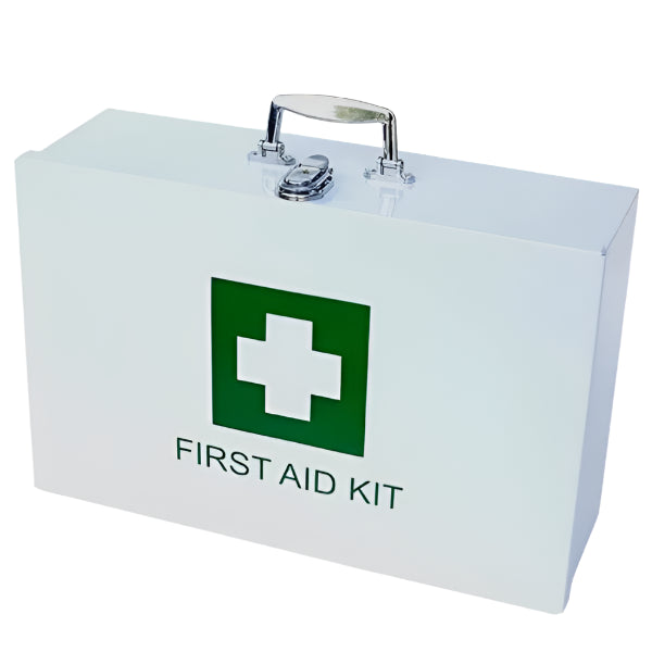 Regulation 7 First Aid Kit in White Metal Box