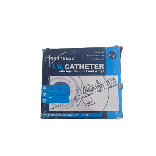 IV Cannula (Catheter) with Injection Port & Wings Box of 100