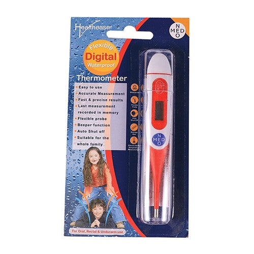 Healthease Thermometer, Digital Waterproof Flexible Tip