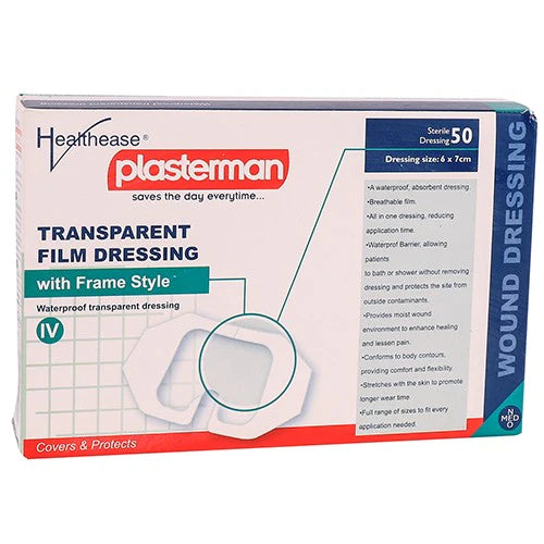 Healthease Dressing, Transparent Film IV with Frame