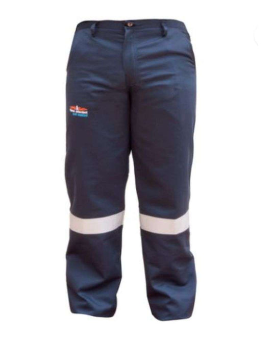 D59 Dromex Flame Retardant & Acid Resistant Conti Pants with Reflective - Navy Blue