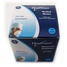 Healthease N95 Face Cone Shape Niosh Elasticated Box of 50