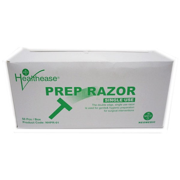 Healthease Surgical Sterile Prep Razor Blade Double Edge Pack of 50