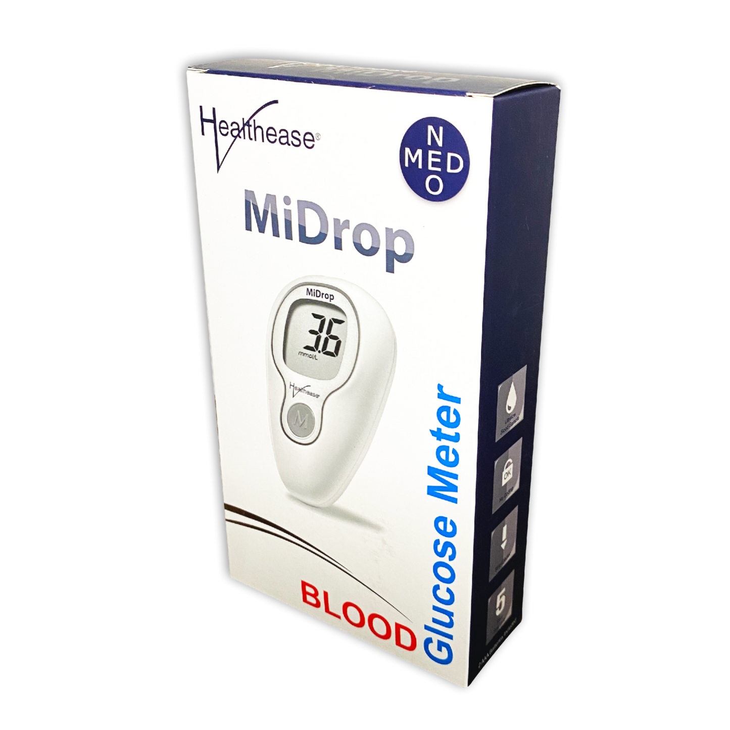 Healthease MiDrop Blood Glucose Meter Kit