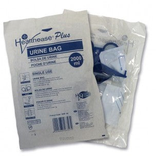 Healthease Urine Collection Bag With T-Tap Outlet 2000ml Pack of 10