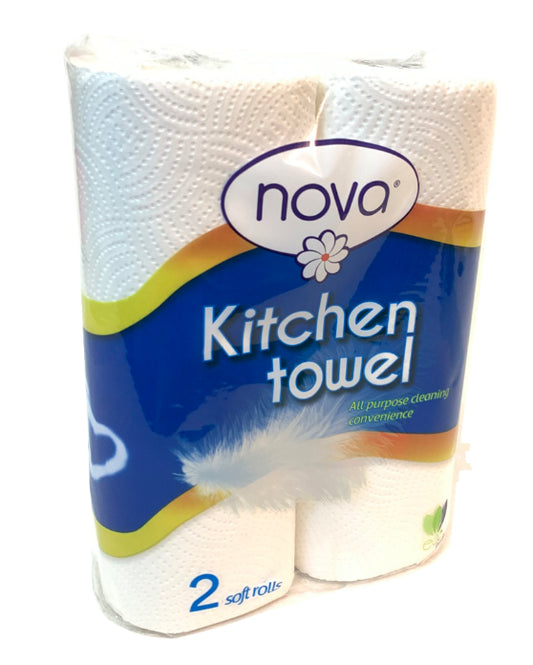 Nova 2 Ply Kitchen Paper Towels 50 Sheets