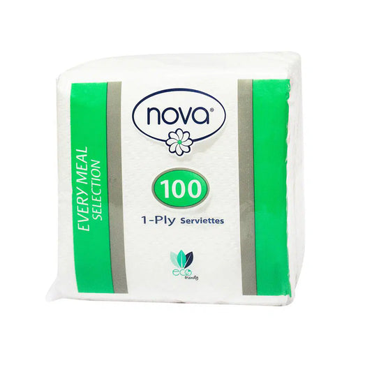 Nova 1 Ply Serviettes Pack of 100