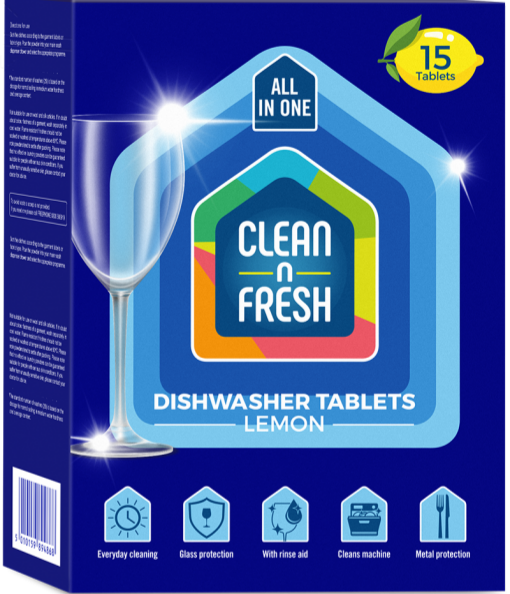 Clean n Fresh Dishwasher Tablets Lemon 7 in 1