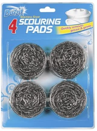 Duzzit Stainless Steel Scouring Pads 4s